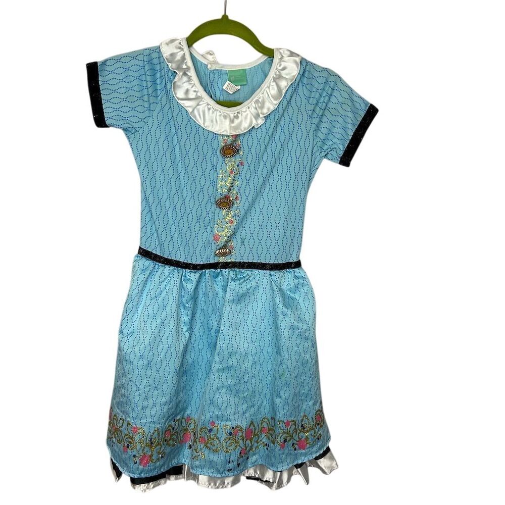 Disney Descendants Ally Costume Dress Girls Size 12-14 Large Blue Halloween
